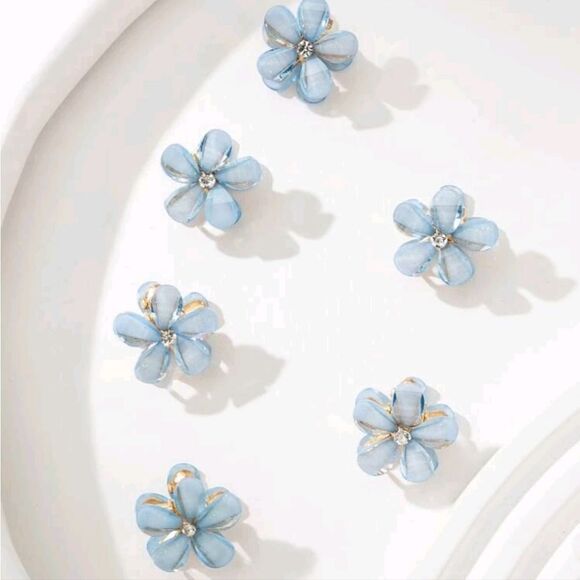 Flower Butterfly Hair Clips - Picture 3 of 3